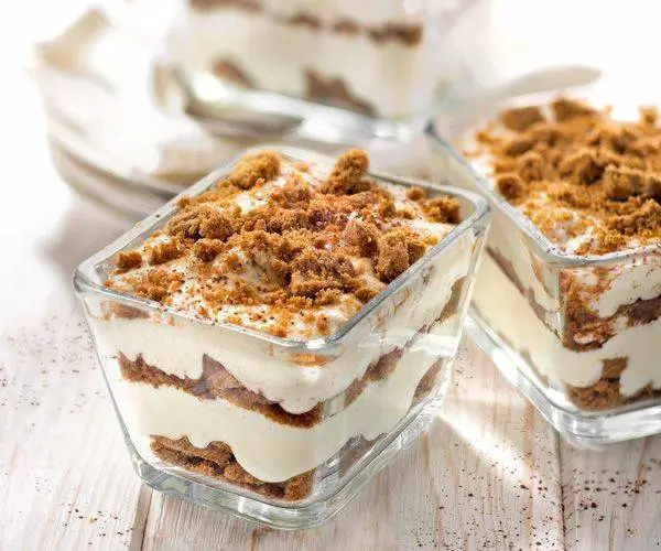 errine de tiramisu avec biscuits imbibés de café et crème au mascarpone