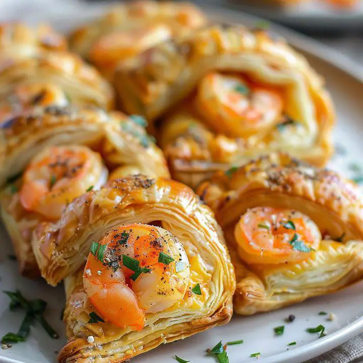 Feuilletés aux Crevettes