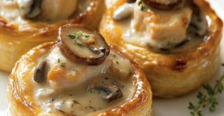 Vol-au-Vent au Poulet et Champignons