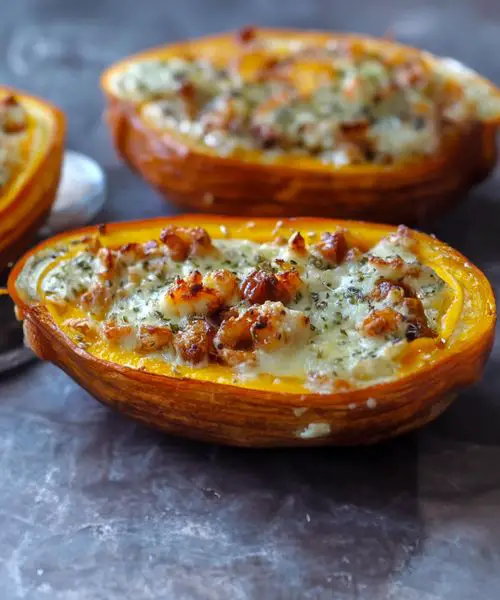 Butternut Farcie aux Lardons et au Chèvre