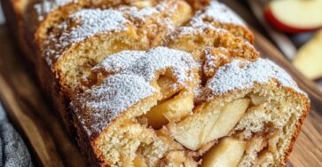 Le pain aux pommes et tourbillon de cannelle