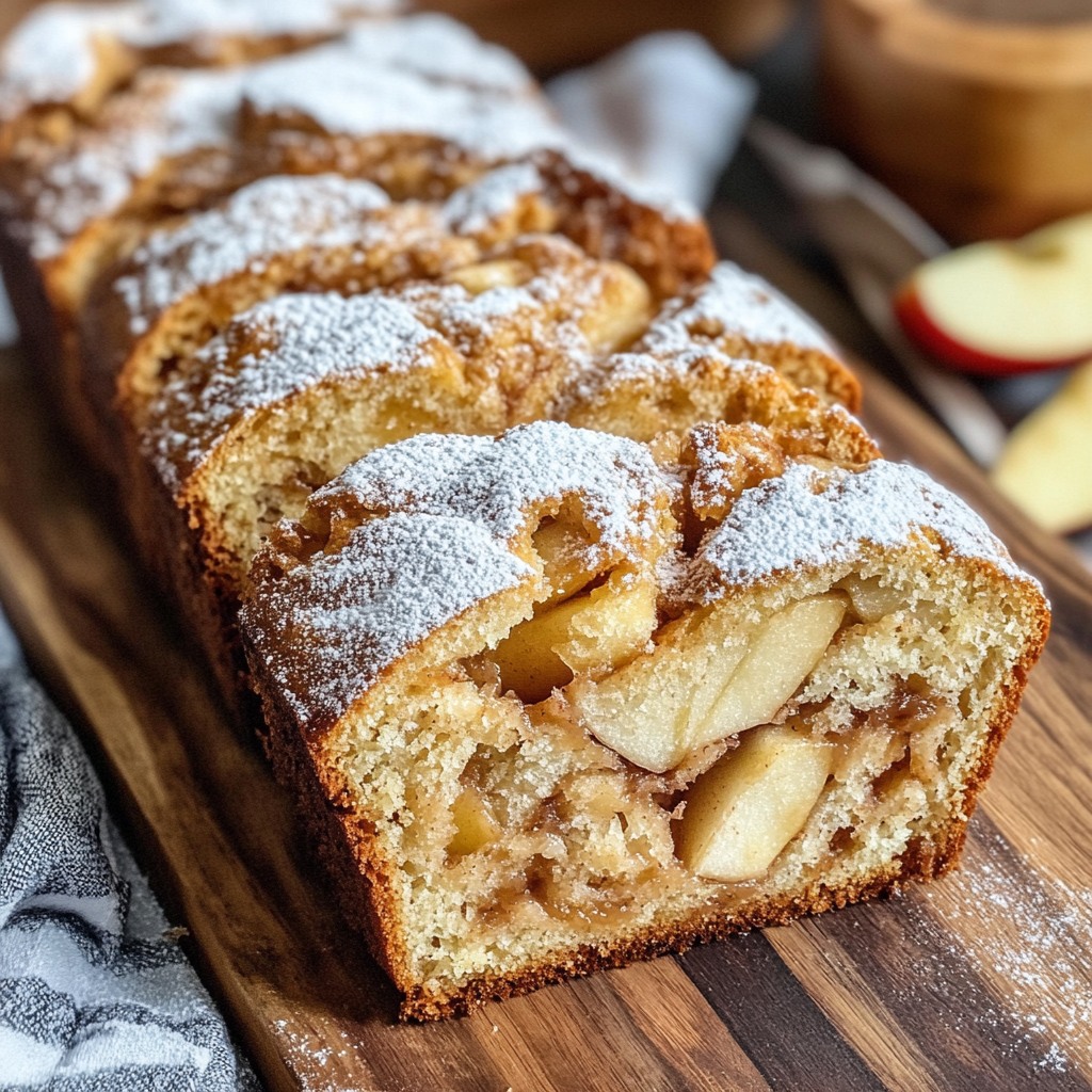 Le pain aux pommes et tourbillon de cannelle