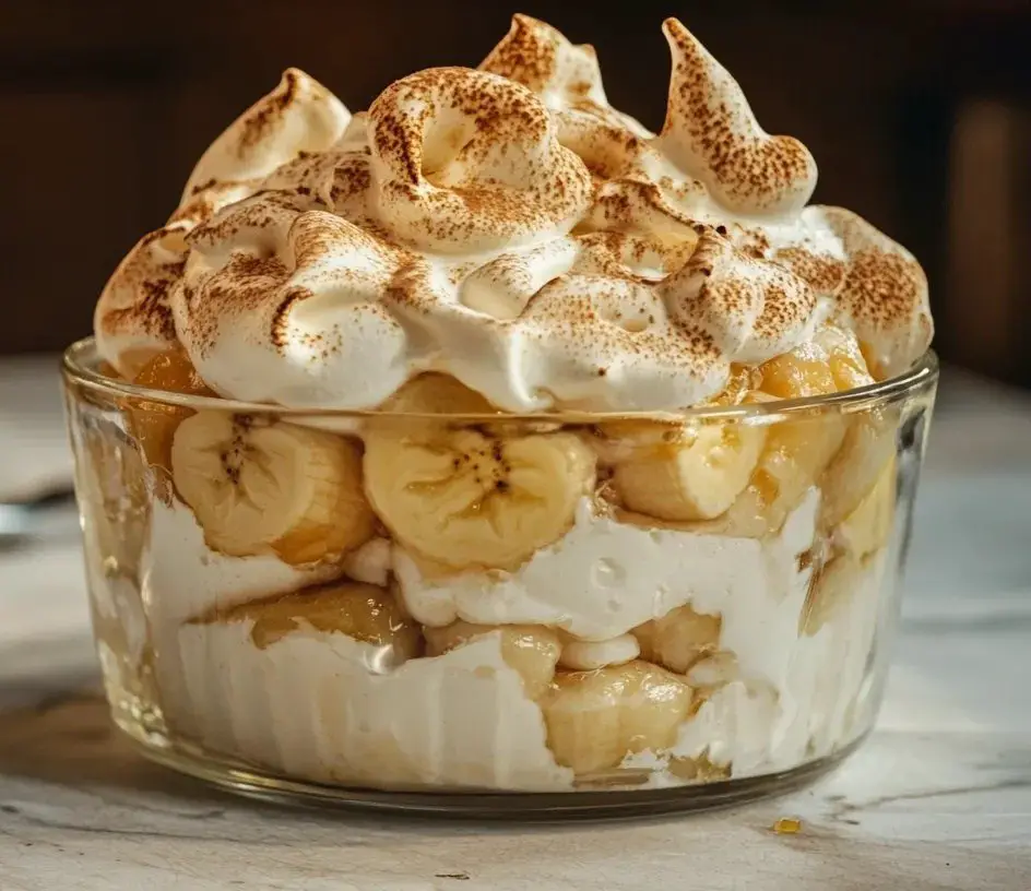 Verrine Banoffee avec bananes, caramel et chantilly