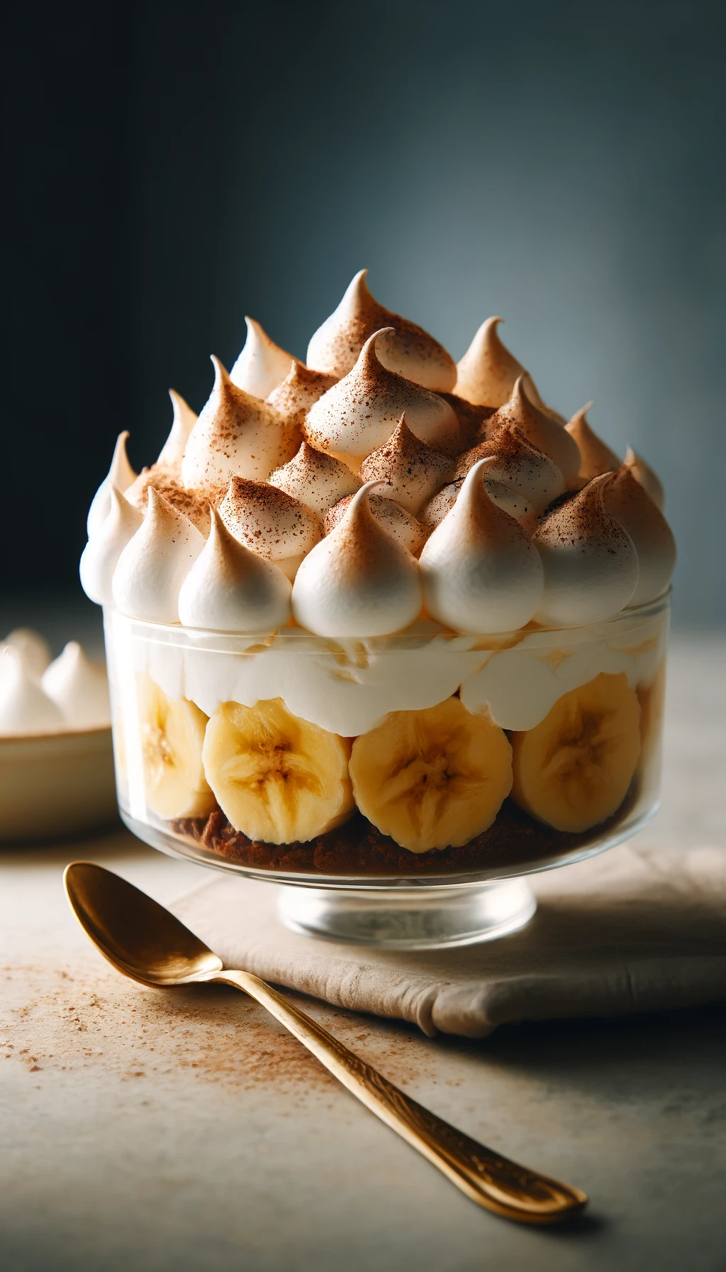 Verrine Banoffee avec bananes, caramel et chantilly