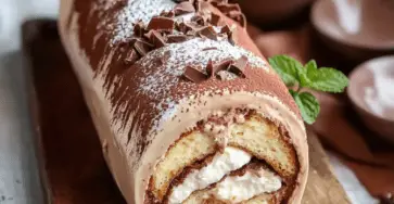 Bûche Tiramisu Classique, dessert de Noël élégant et festif