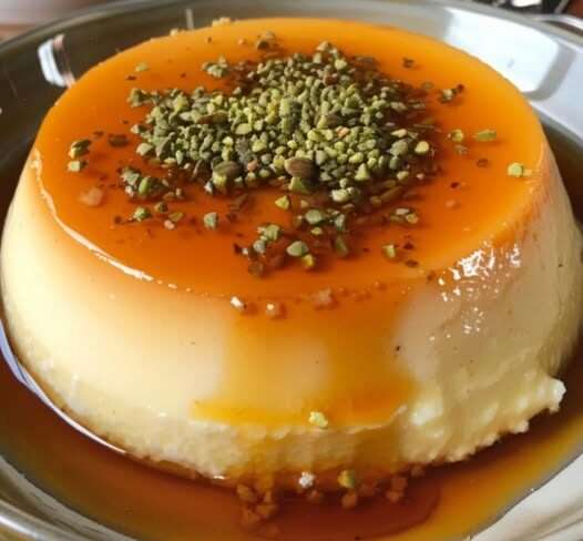 Flan libanais à la fleur d'oranger