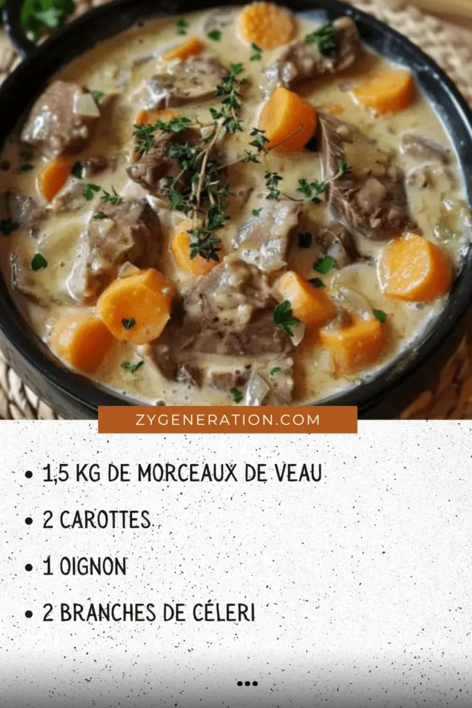 Blanquette de Veau à l'Ancienne