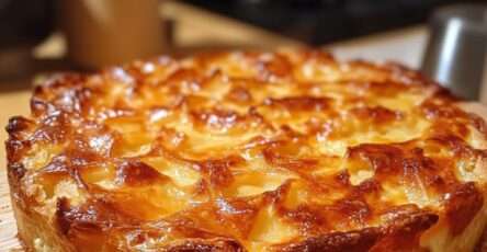 Gâteau diététique sain à la banane et flocons d'avoine dans un ramequin