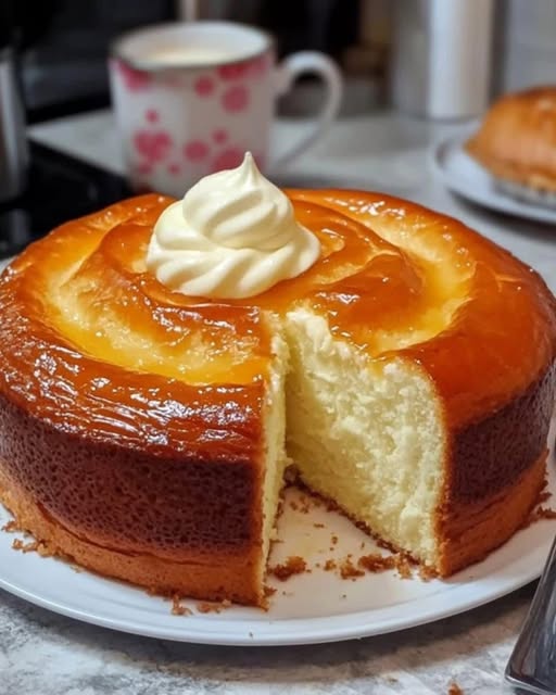 Gâteau au yaourt extra moelleux, doré et aérien