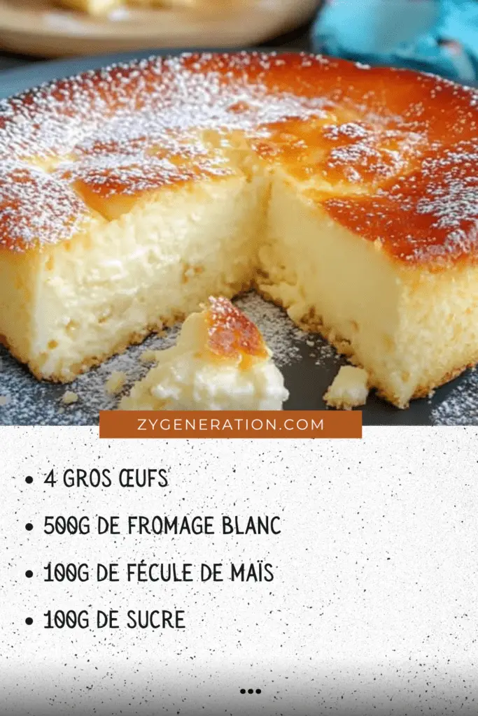 Part de cheesecake léger au fromage blanc avec zeste de citron