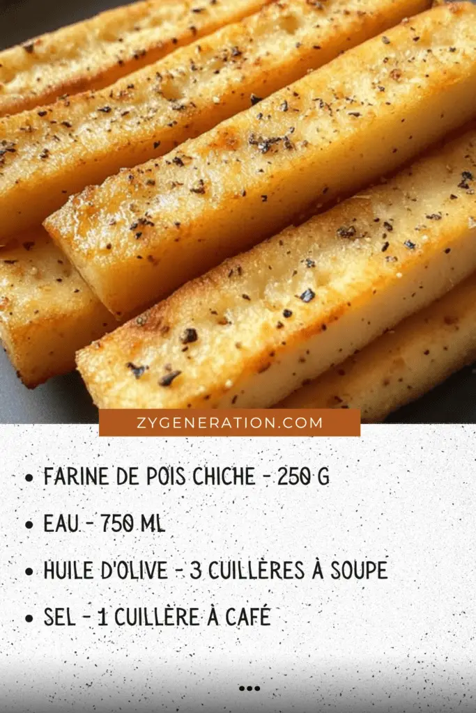Panisses dorés et croustillants servis sur une assiette avec une sauce d’accompagnement.