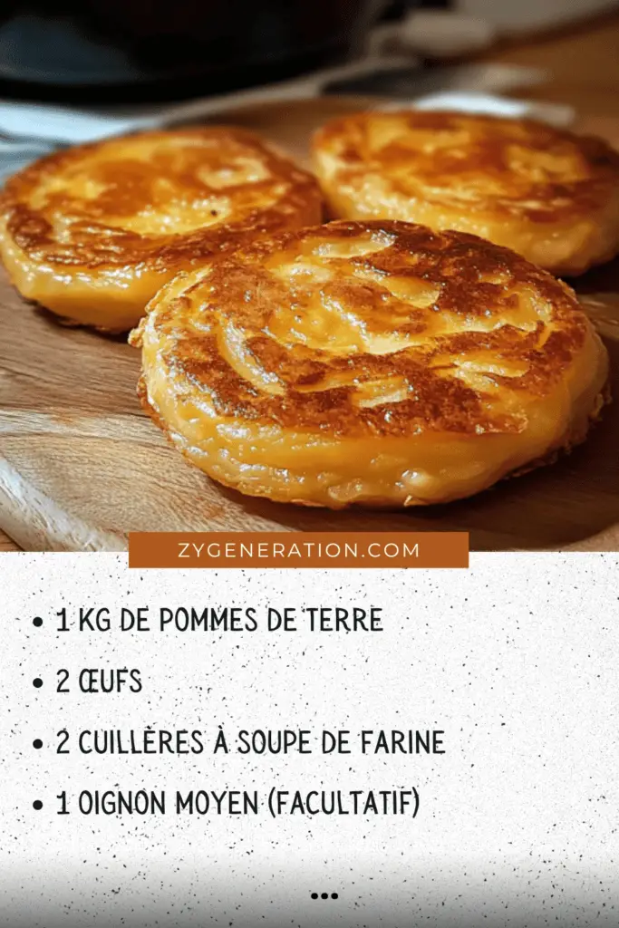 Galettes de pommes de terre dorées et croustillantes servies avec persil frais.