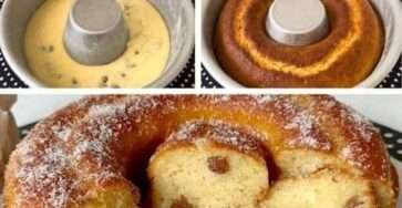 Gâteau moelleux aux raisins, garni de confiture et de noix de coco