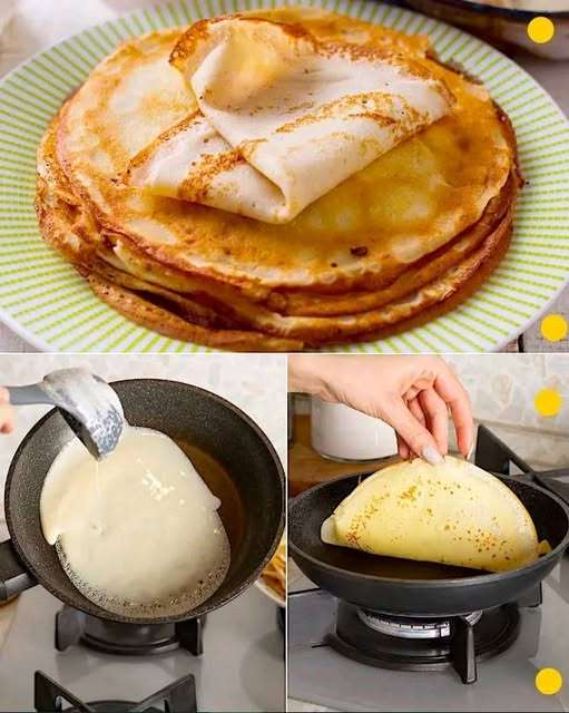 Crêpes maison faciles à préparer, dorées et savoureuses