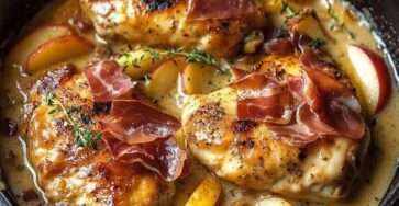 poulet en sauce au cidre de pomme crémeuse