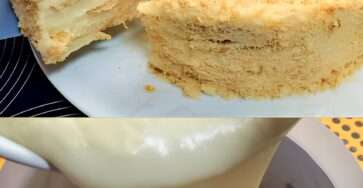 gâteau Napoléon sans cuisson à la crème pâtissière et biscuits feuilletés