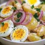 salade pommes de terre œufs vinaigrette maison