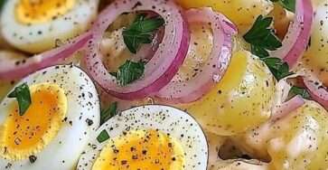 salade pommes de terre œufs vinaigrette maison