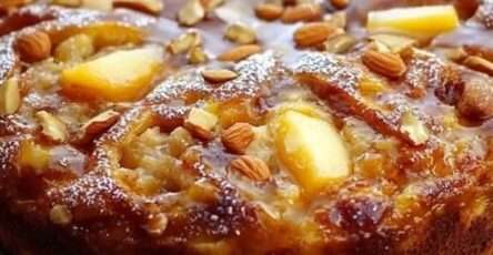 Receta pastel de manzana sin harina casero y saludable