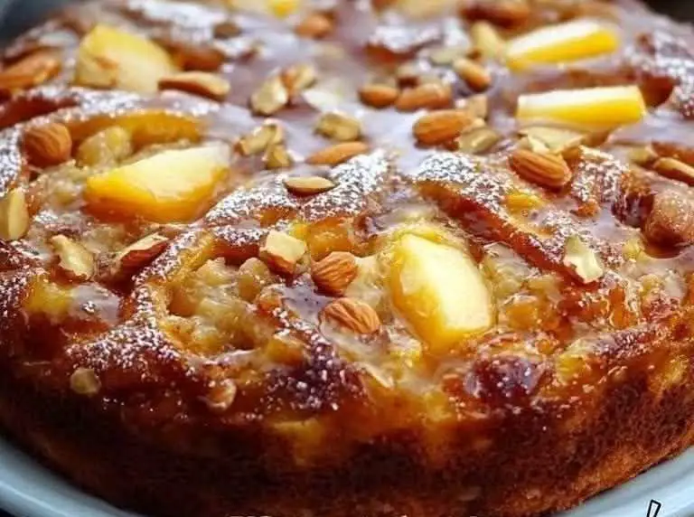 Receta pastel de manzana sin harina casero y saludable
