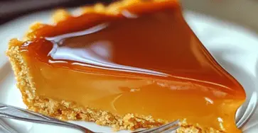 Gâteau magique au caramel au beurre salé avec chantilly