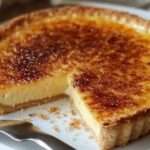 tarte crème brûlée maison avec croûte caramélisée dorée