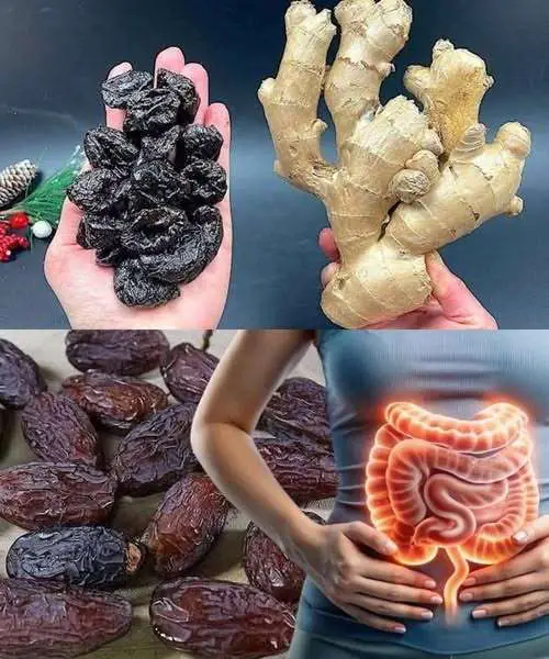Infusión de dátiles y jengibre natural para limpieza intestinal
