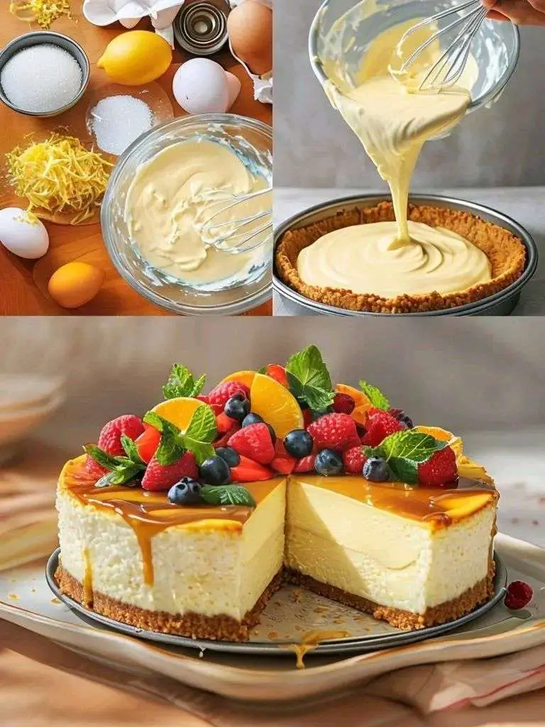 Panqué de queso crema dorado y esponjoso sobre tabla de madera, cortado en rebanadas