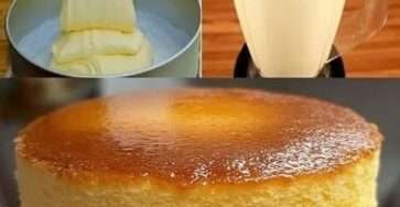 Bizcocho casero esponjoso recién horneado, servido en rebanadas con fondo de cocina