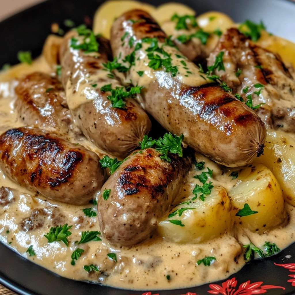 Potée onctueuse aux saucisses et légumes servie dans une cocotte fumante