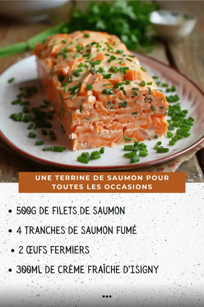 Une Terrine de Saumon Pour Toutes les Occasions