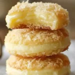 Biscuits fourrés au citron et noix de coco gourmands