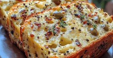 Pain Rapide Salé Fromage Olives
