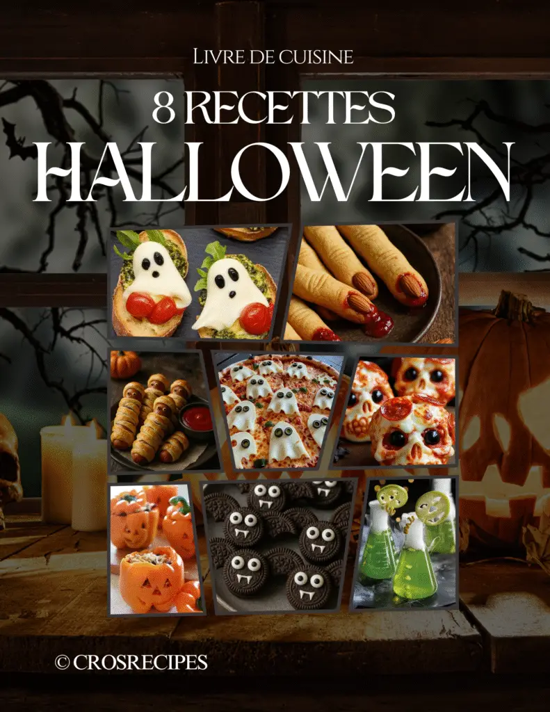Crânes de pizza d’Halloween garnis et effrayants