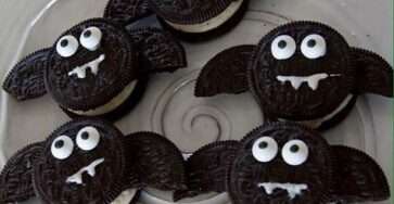 Biscuits Chauves‑Souris Oreo décor Halloween