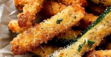Frites de courgettes croustillantes dorées à l’Air Fryer