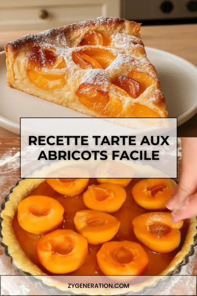 Tarte aux abricots facile et gourmande à la crème pâtissière