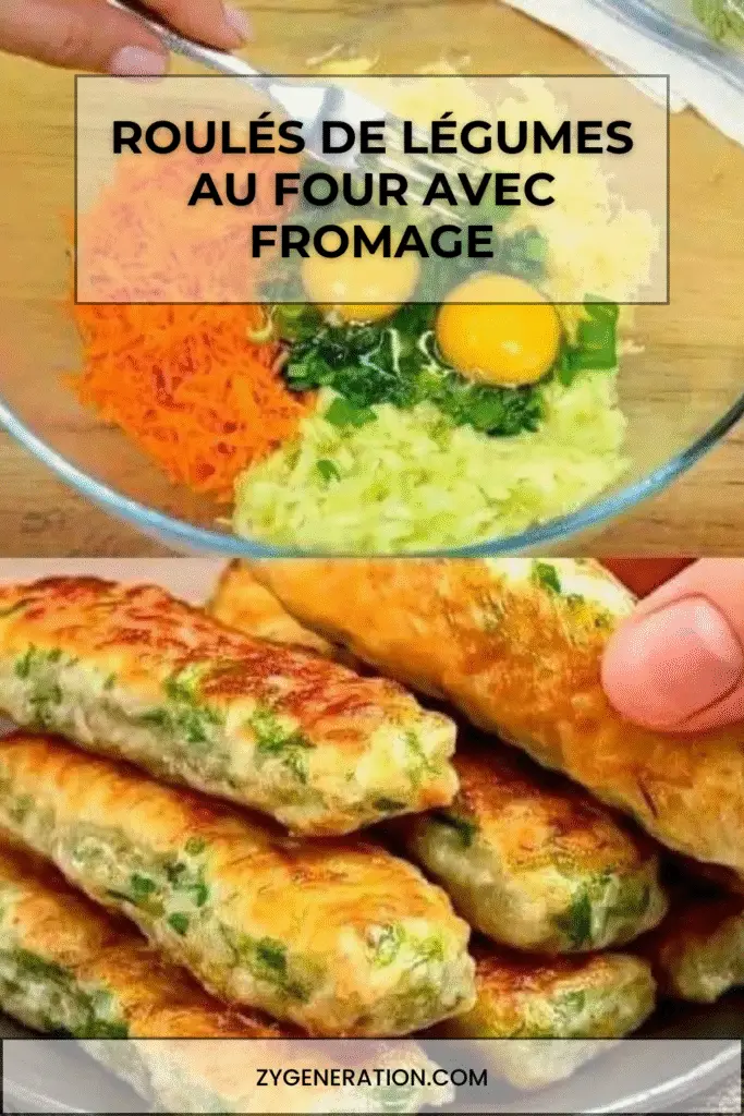 Roulés de légumes au four dorés et croustillants, servis avec sauce au concombre frais