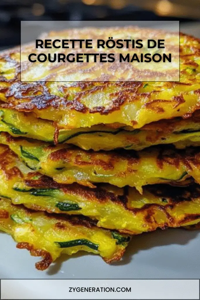 Assiette de röstis de courgettes croustillants servis chauds avec une sauce au yaourt et persil frais