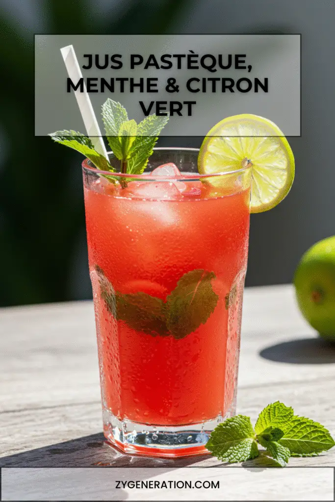 Jus Pastèque – Menthe – Citron Vert