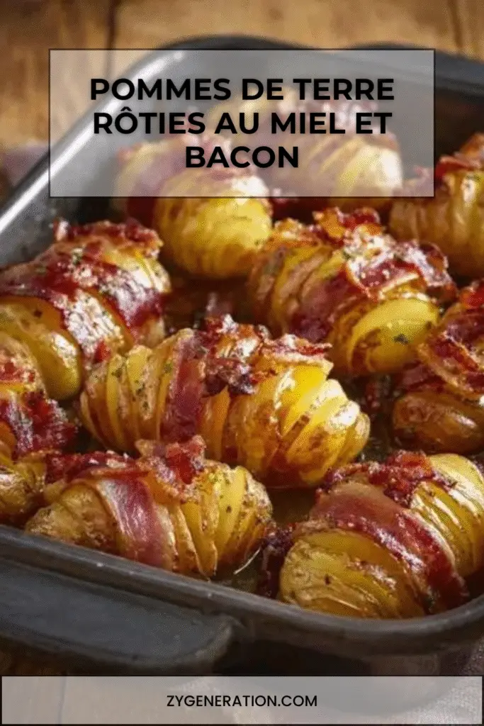 Pommes de terre rôties au miel et au bacon