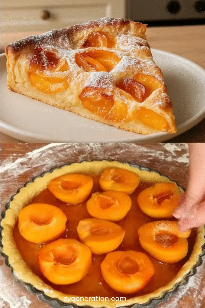 Tarte aux abricots facile et gourmande à la crème pâtissière