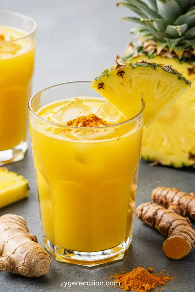 Jus Ananas – Gingembre – Curcuma