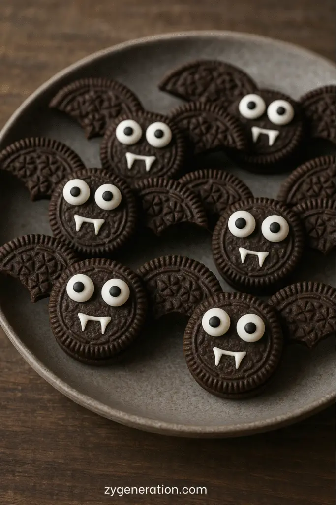 Biscuits Chauves‑Souris Oreo décor Halloween