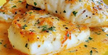 Filets de cabillaud sauce crémeuse au safran