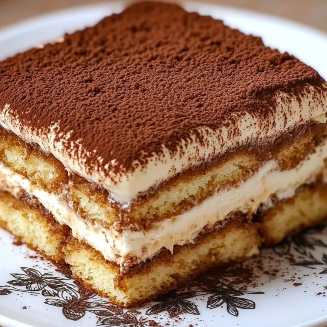 Tiramisu classique italien au café et cacao