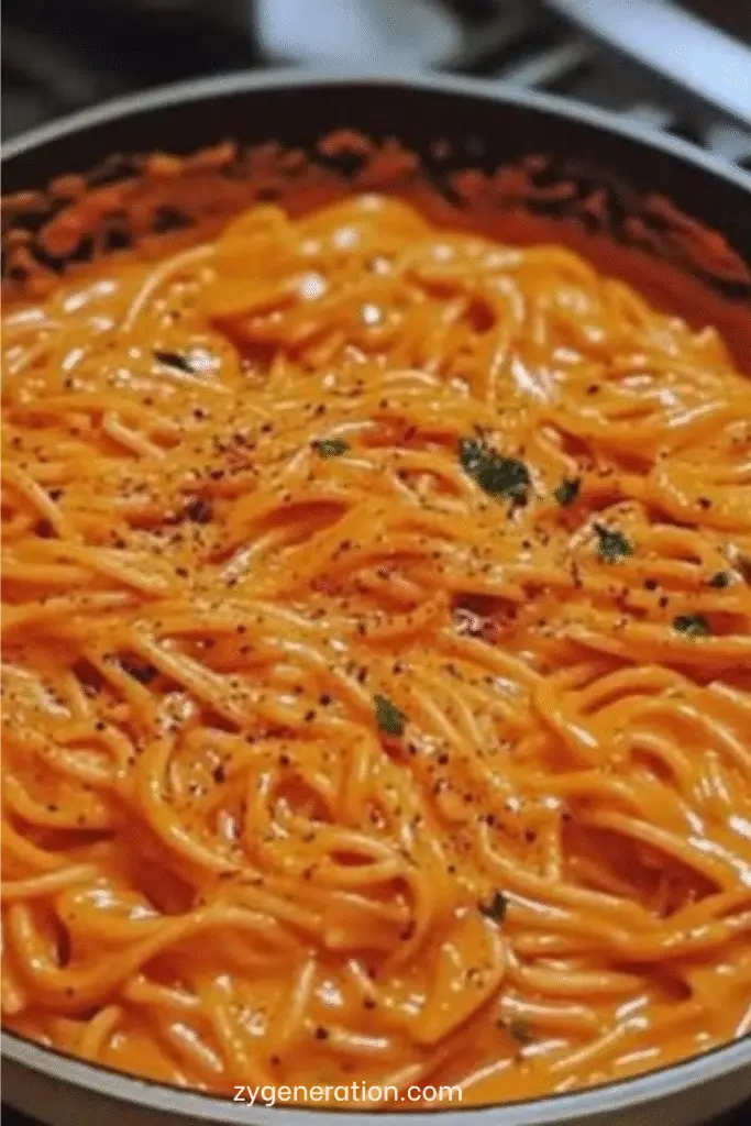 Recette de pâtes à la crème de poivrons rouges : une sauce onctueuse et parfumée, simple à préparer, idéale pour un repas savoureux et coloré.