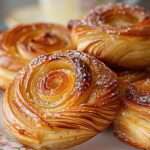 kouign-amann breton doré caramélisé posé sur une assiette