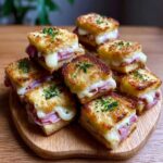 Mini croques fondants au jambon et fromage