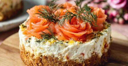Mini cheesecakes salés au saumon fumé et aneth